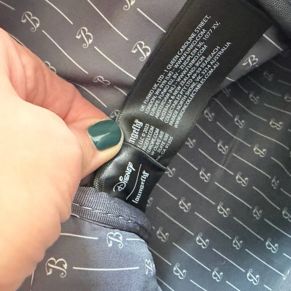 Loungefly Disney Beauty and The Beast Belle Pink Line Art Backpack - Picture 9 of 9